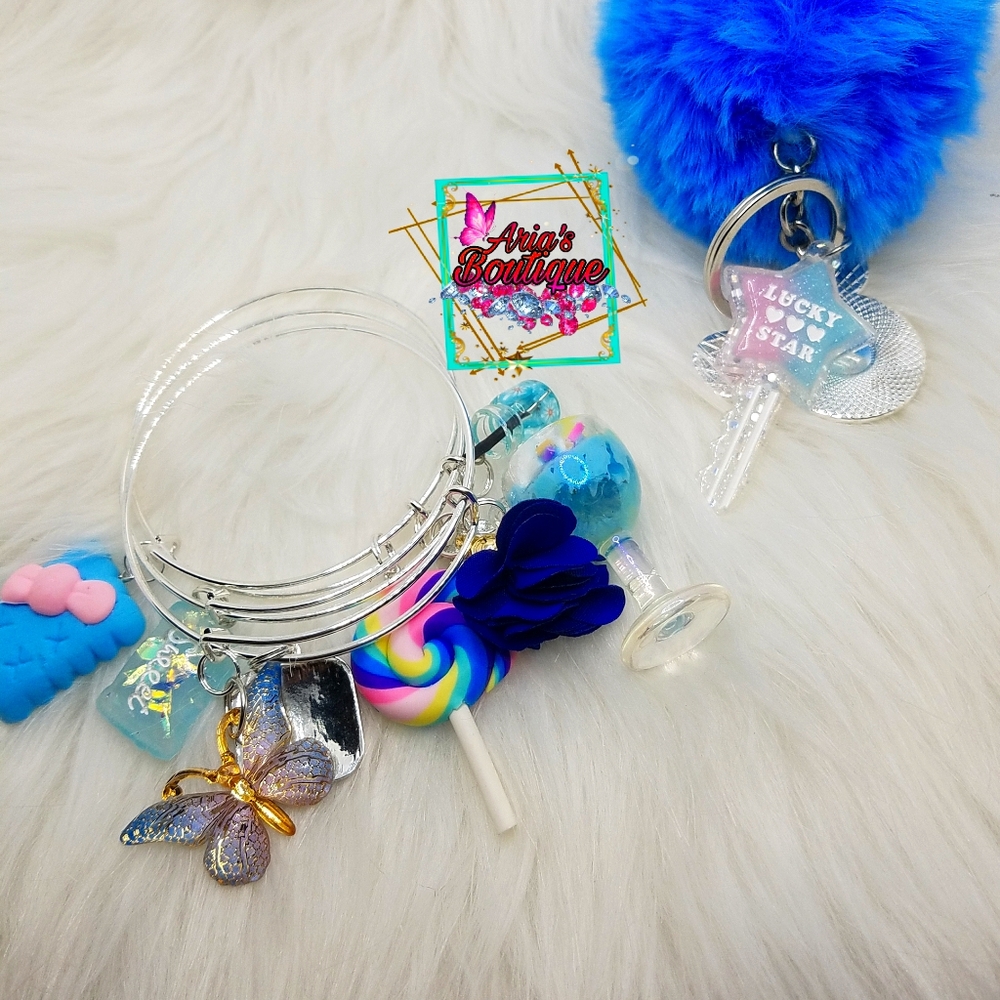 Bangle and keychain set